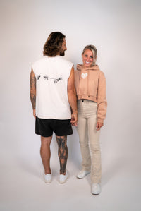 Cropped Rose Gold Hoodie lovepeopleapparel