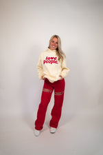 Oversized Beige Hoodie lovepeopleapparel