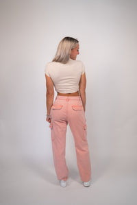 Cropped Beige Tee lovepeopleapparel