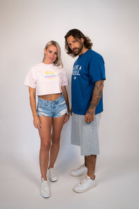 Cropped Boxy Pink Tee lovepeopleapparel